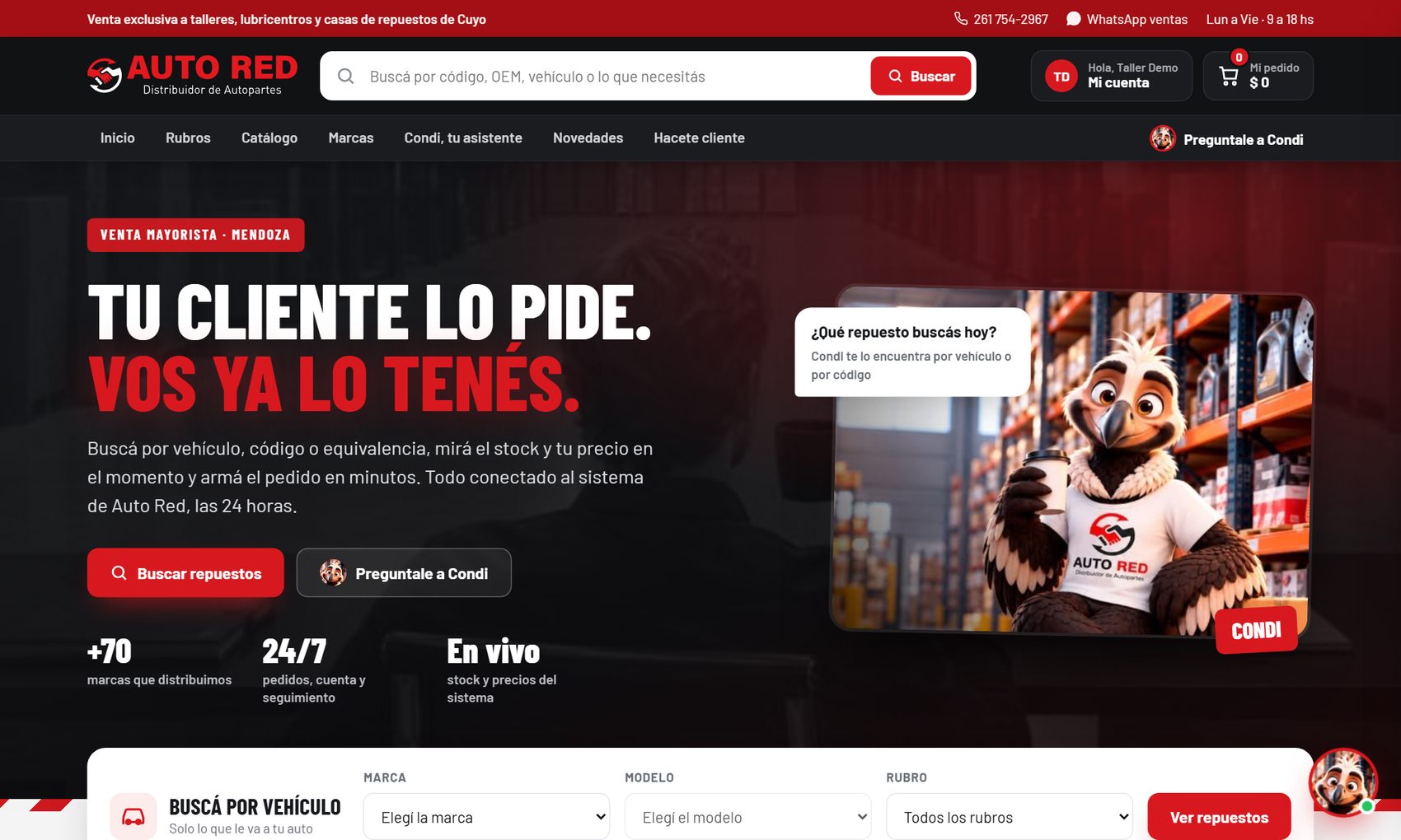 Portada de la web nueva de Auto Red